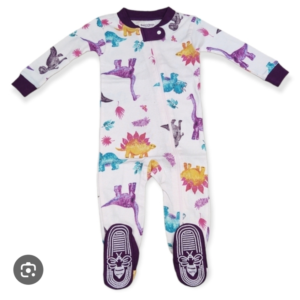 Burt's Bees Baby Dinosouar Snug Fit Pajamas Size 18 Months